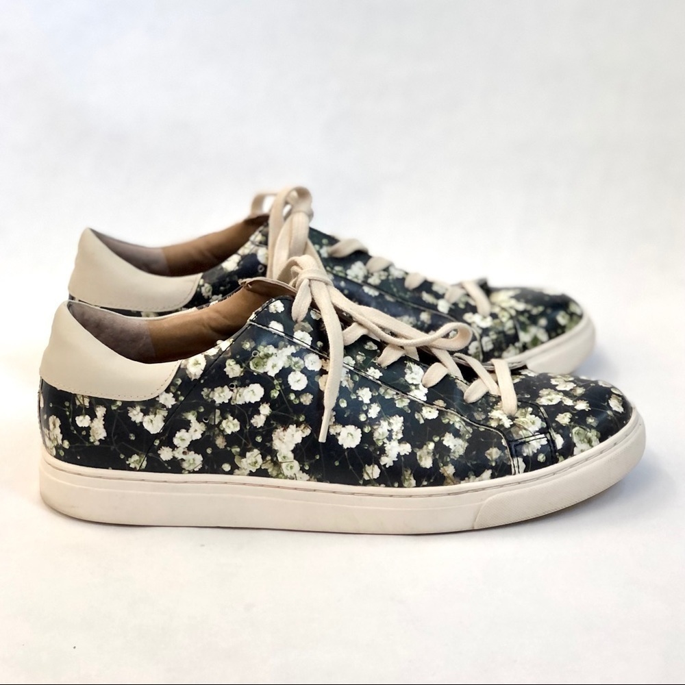 Lucky Brand Lotus floral flower sneakers 10 - Picture 2 of 12